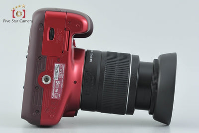 【中古】Canon キヤノン EOS Kiss X50 18-55 レンズキット レッド シャッター回数僅少