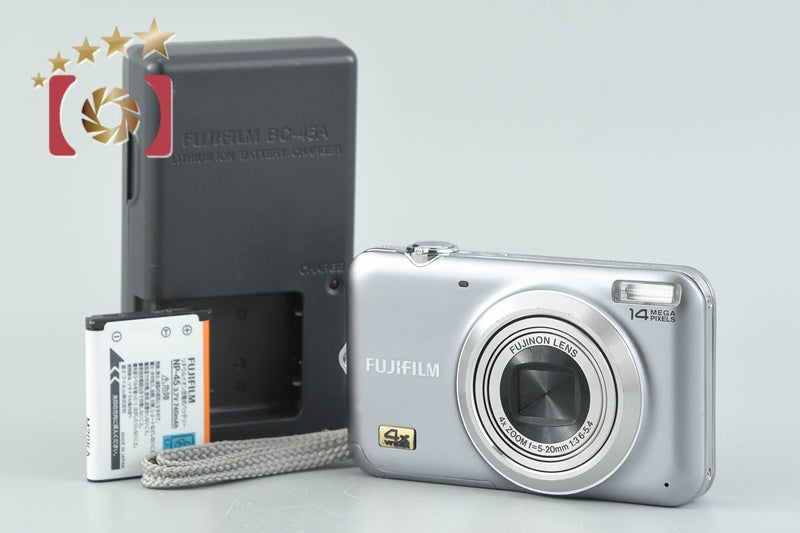 【中古】FUJIFILM 富士フイルム FINEPIX JX180 シルバー コンパクトデジタルカメラ