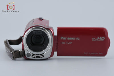 【中古】Panasonic パナソニック HDC-TM25 レッド ビデオカメラ