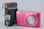 【中古】Nikon ニコン COOLPIX S3500 ストロベリーピンク コンパクトデジタルカメラ