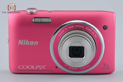 【中古】Nikon ニコン COOLPIX S3500 ストロベリーピンク コンパクトデジタルカメラ