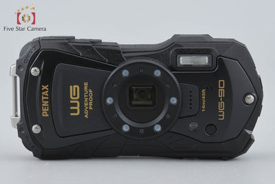 【中古】RICOH リコー PENTAX ペンタックス WG-90 ブラック 防水アクションカメラ シャッター回数僅少 元箱付き