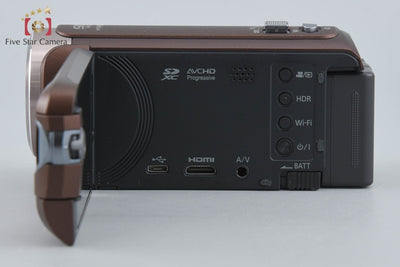 【中古】Panasonic パナソニック HC-W585M ブラウン ビデオカメラ