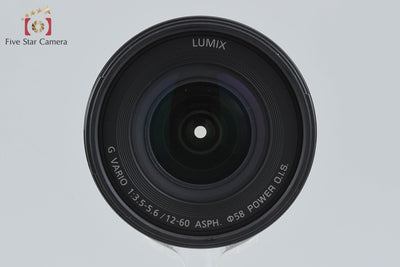 【中古】Panasonic パナソニック LUMIX G VARIO 12-60mm f/3.5-5.6 ASPH. POWER O.I.S. H-FS12060