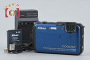 【中古】Nikon ニコン COOLPIX AW100 オーシャンブルー コンパクトデジタルカメラ
