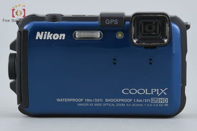 【中古】Nikon ニコン COOLPIX AW100 オーシャンブルー コンパクトデジタルカメラ
