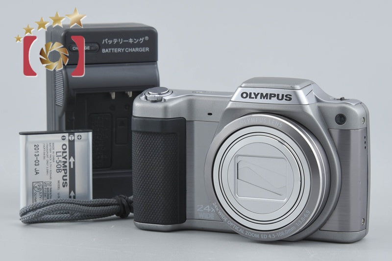 【中古】OLYMPUS オリンパス STYLUS SZ-15 シルバー コンパクトデジタルカメラ