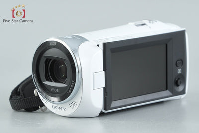 【中古】SONY ソニー ハンディカム HDR-CX470 ホワイト デジタルビデオカメラ 元箱付き