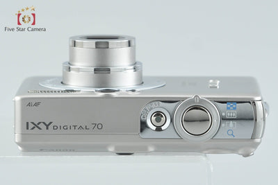 【中古】Canon キヤノン IXY Digital 70 シルバー コンパクトデジタルカメラ