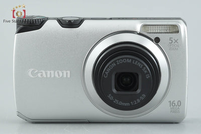 【中古】Canon キヤノン PowerShot A3300 IS シルバー コンパクトデジタルカメラ