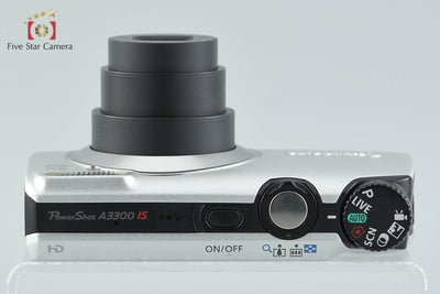 【中古】Canon キヤノン PowerShot A3300 IS シルバー コンパクトデジタルカメラ
