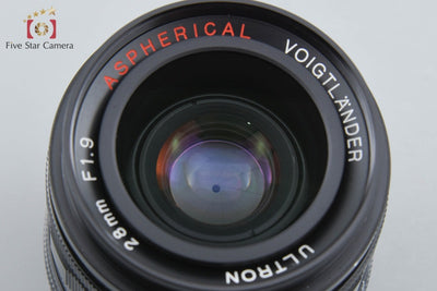 【中古】Voigtlander フォクトレンダー ULTRON 28mm f/1.9 Aspherical ブラック L39 ライカスクリューマウント