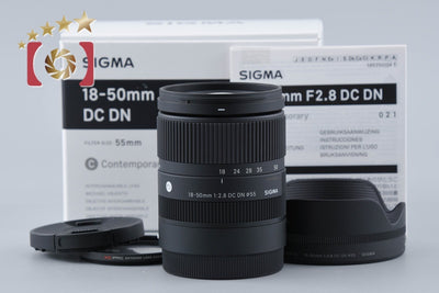【中古】SIGMA シグマ 18-50mm f/2.8 DC DN Contemporary ソニーEマウント用 元箱付き