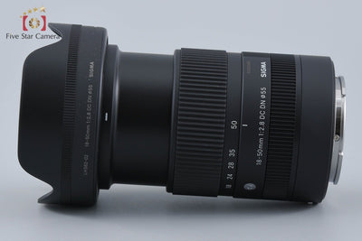 【中古】SIGMA シグマ 18-50mm f/2.8 DC DN Contemporary ソニーEマウント用 元箱付き