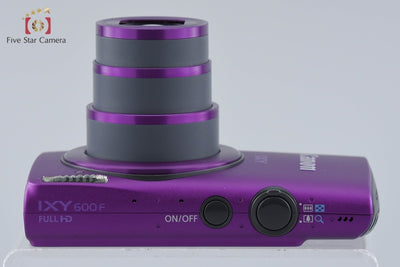 【中古】Canon キヤノン IXY 600F パープル コンパクトデジタルカメラ