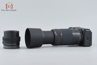 【中古】SONY ソニー α VLOGCAM ZV-E10 II ダブルズームレンズキット ブラック 元箱付き