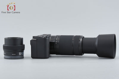 【中古】SONY ソニー α VLOGCAM ZV-E10 II ダブルズームレンズキット ブラック 元箱付き