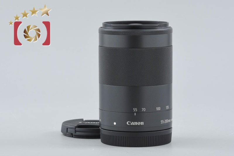 【中古】Canon キヤノン EF-M 55-200mm f/4.5-6.3 IS STM ブラック