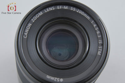 【中古】Canon キヤノン EF-M 55-200mm f/4.5-6.3 IS STM ブラック