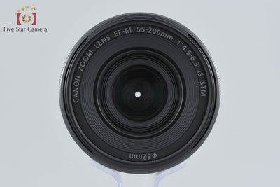 【中古】Canon キヤノン EF-M 55-200mm f/4.5-6.3 IS STM ブラック