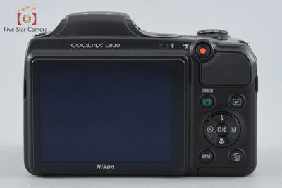 【中古】Nikon ニコン COOLPIX L820 ブラック コンパクトデジタルカメラ