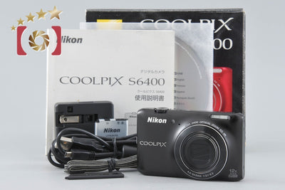 【中古】Nikon ニコン COOLPIX S6400 スマートブラック コンパクトデジタルカメラ 元箱付き