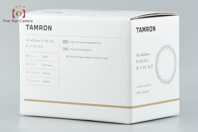 【中古】TAMRON タムロン B028 18-400mm f/3.5-6.3 Di II VC HLD キヤノン用 元箱付き