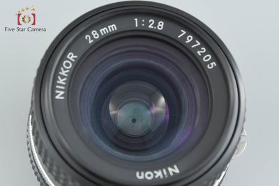 【中古】Nikon ニコン Ai-S NIKKOR 28mm f/2.8