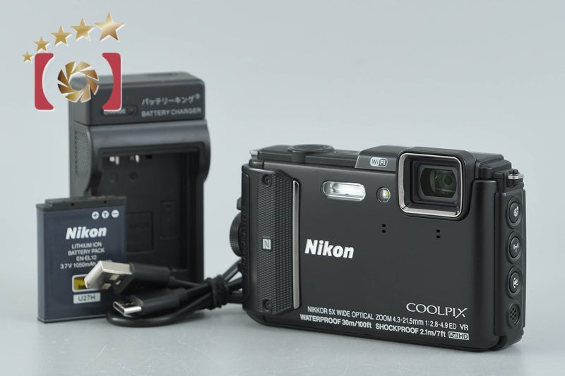 [Used] Nikon COOLPIX AW130 Black Compact Digital Camera