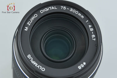 【中古】OLYMPUS オリンパス M.ZUIKO DIGITAL ED 75-300mm f/4.8-6.7 ブラック
