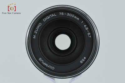 【中古】OLYMPUS オリンパス M.ZUIKO DIGITAL ED 75-300mm f/4.8-6.7 ブラック