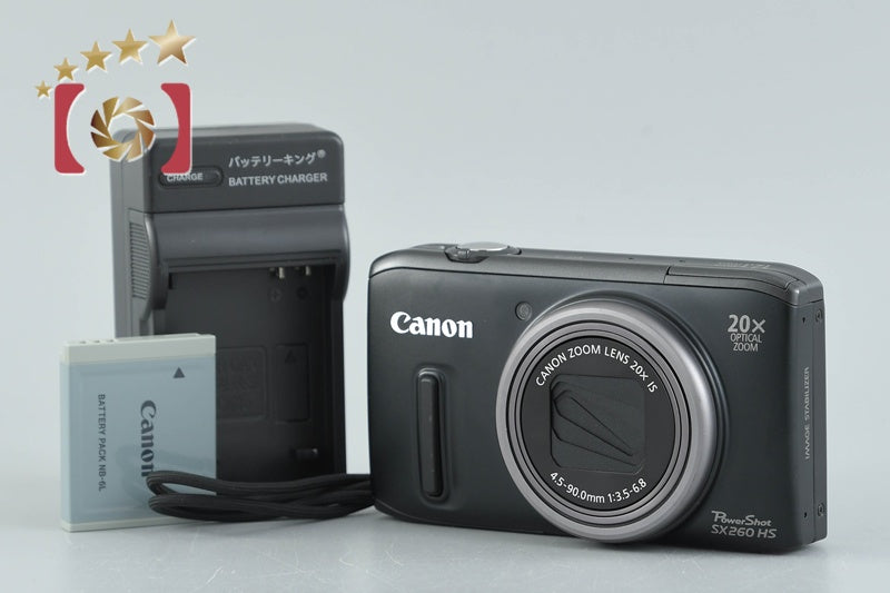 [Used] Canon PowerShot SX260 HS Black Compact Digital Camera
