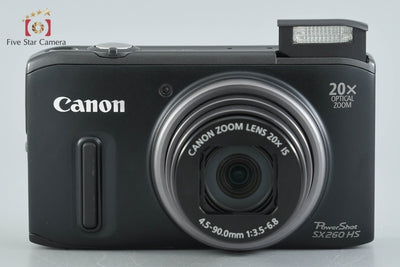 【中古】Canon キヤノン PowerShot SX260 HS ブラック コンパクトデジタルカメラ