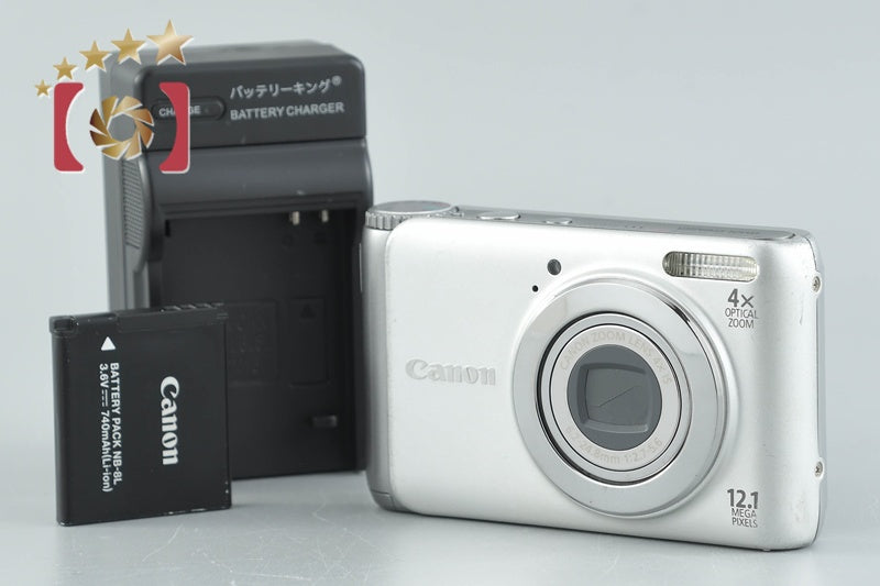[Used] Canon PowerShot A3100 IS Silver Compact Digital Camera