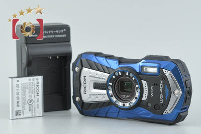 【中古】RICOH リコー PENTAX ペンタックス WG-40W ブルー コンパクトデジタルカメラ シャッター回数僅少