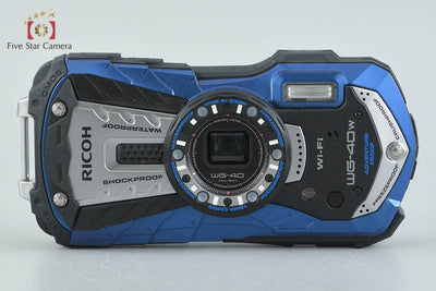 【中古】RICOH リコー PENTAX ペンタックス WG-40W ブルー コンパクトデジタルカメラ シャッター回数僅少