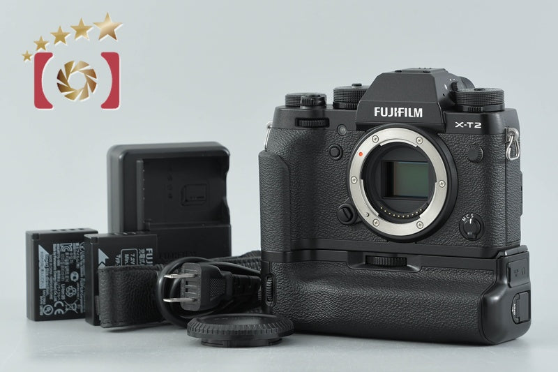 【中古】FUJIFILM 富士フィルム X-T2 ブラック + VPB-XT2 縦位置パワーブースターグリップ