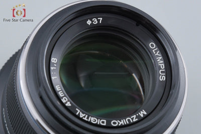 【中古】OLYMPUS オリンパス M.ZUIKO DIGITAL 45mm f/1.8 ブラック