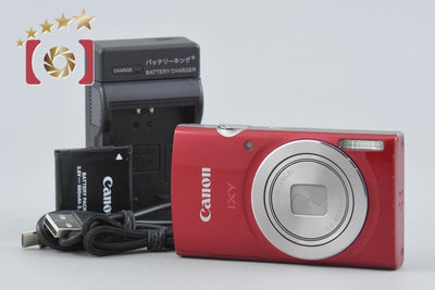 【中古】Canon キヤノン IXY 180 レッド コンパクトデジタルカメラ