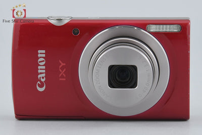 【中古】Canon キヤノン IXY 180 レッド コンパクトデジタルカメラ