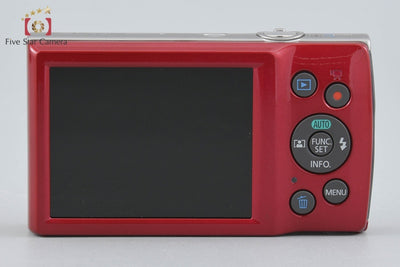 【中古】Canon キヤノン IXY 180 レッド コンパクトデジタルカメラ