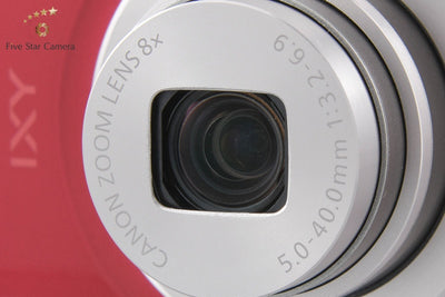 【中古】Canon キヤノン IXY 180 レッド コンパクトデジタルカメラ