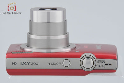 【中古】Canon キヤノン IXY 200 レッド コンパクトデジタルカメラ