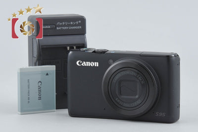 【中古】Canon キヤノン PowerShot S95 ブラック コンパクトデジタルカメラ