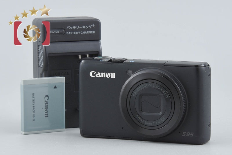 【中古】Canon キヤノン PowerShot S95 ブラック コンパクトデジタルカメラ