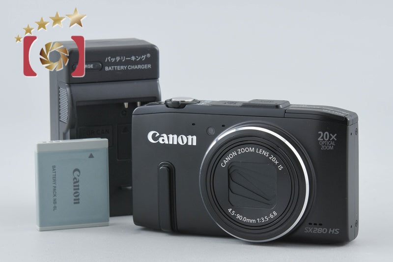 【中古】Canon キヤノン PowerShot SX280 HS ブラック コンパクトデジタルカメラ