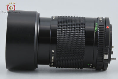 【中古】Canon キヤノン New FD 100mm f/2