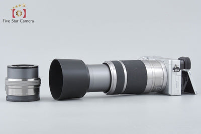 【中古】SONY ソニー α6400 ILCE-6400 シルバー ダブルズームレンズキット シャッター回数僅少 元箱付き