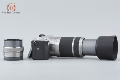 【中古】SONY ソニー α6400 ILCE-6400 シルバー ダブルズームレンズキット シャッター回数僅少 元箱付き