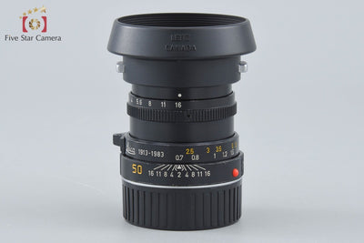 【中古】Leica ライカ SUMMICRON-M 50mm f/2 第3世代 ブラック 70周年記念モデル